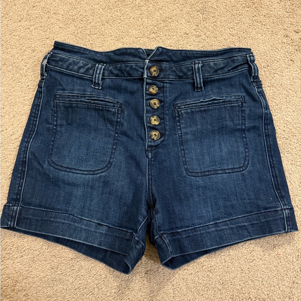 Pilcro by Anthropologie High Rise Jean Shorts
